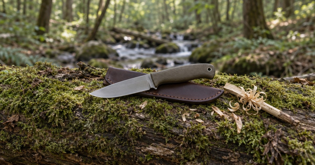 Couteau fixe d'extérieur — bushcraft, survie, tactique