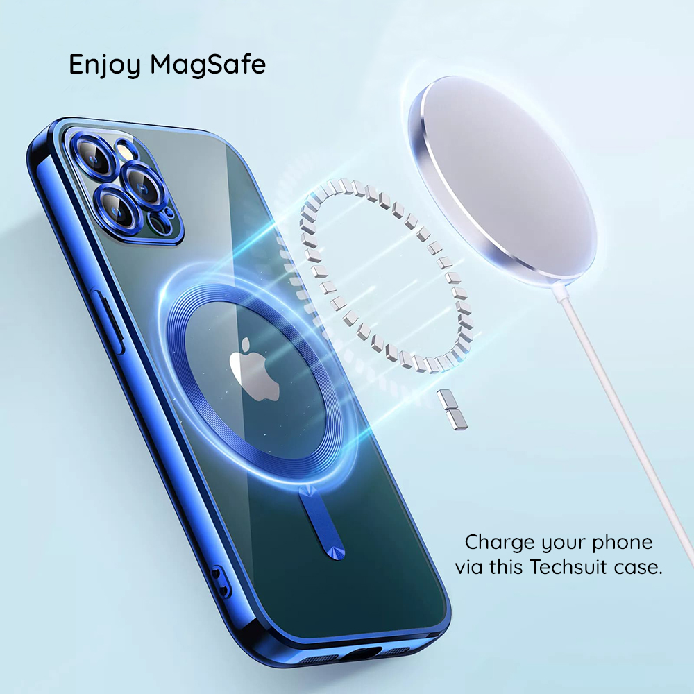 Coque Luxury Crystal MagSafe pour Apple iPhone 15 - Vert pâle