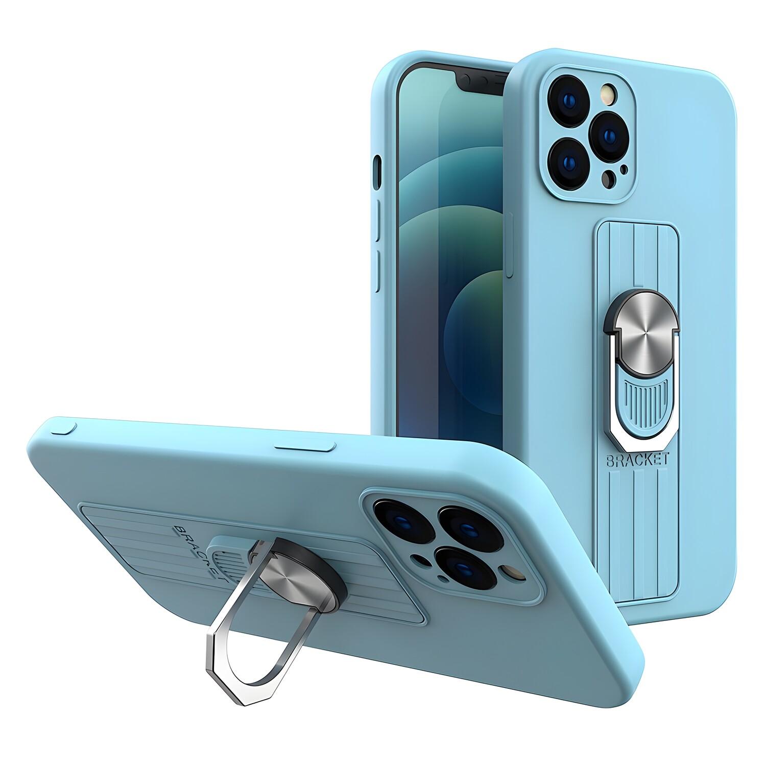 Coque Ring Case pour Apple iPhone 7/iPhone 8/iPhone SE 2020/iPhone SE 2022 - Bleu