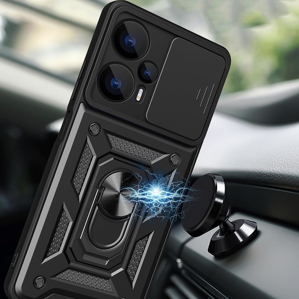 Coque de protection CamGuard Techsuit pour Realme GT 6/GT 6T - Noir