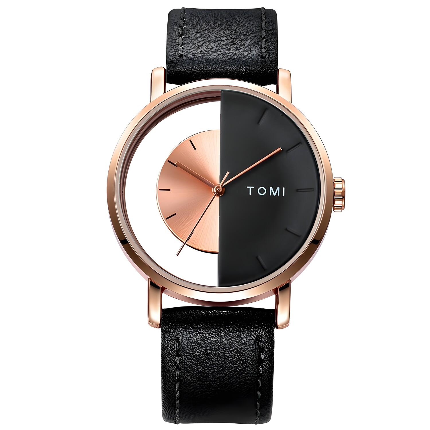 Montre TOMI - Noir / Or