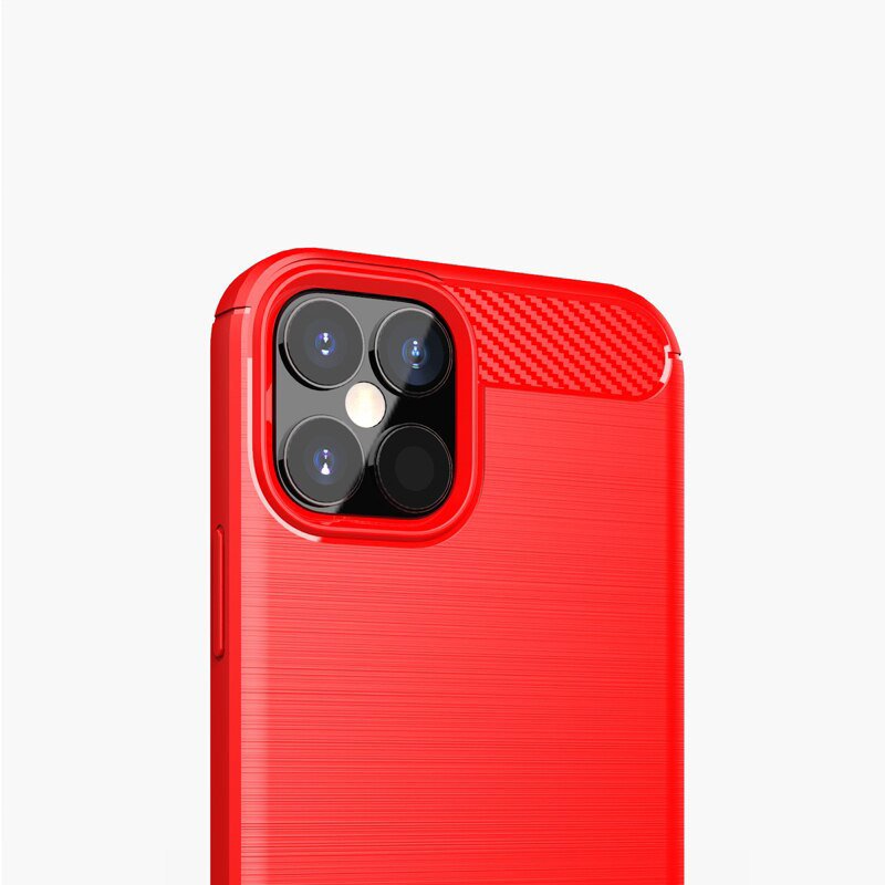 Coque Carbon Shield TPU pour Apple iPhone 12 Mini - Bleu