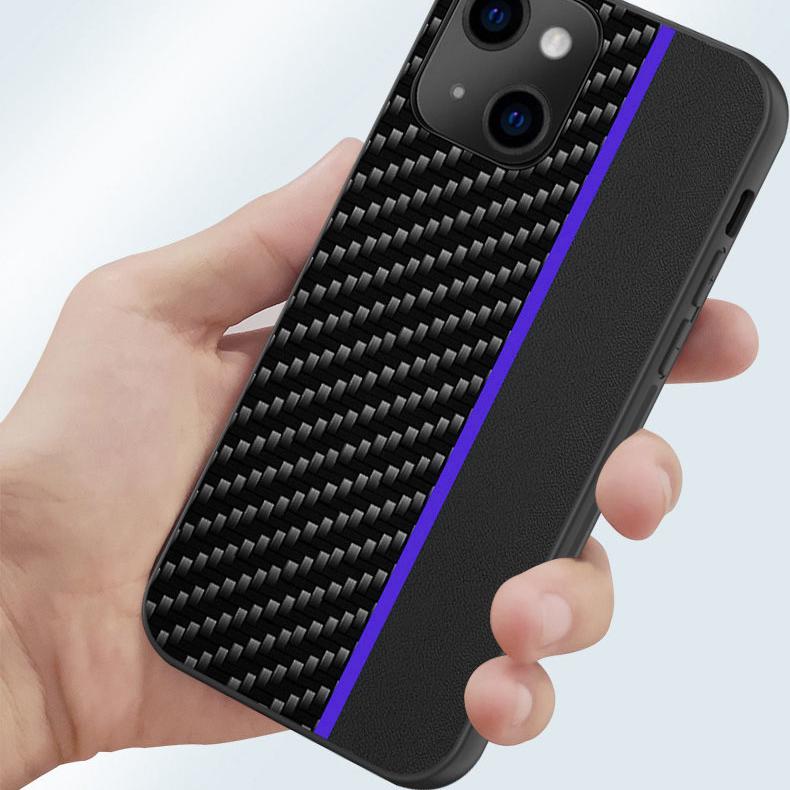 Coque Carbon pour Xiaomi Redmi 9A - Bleu