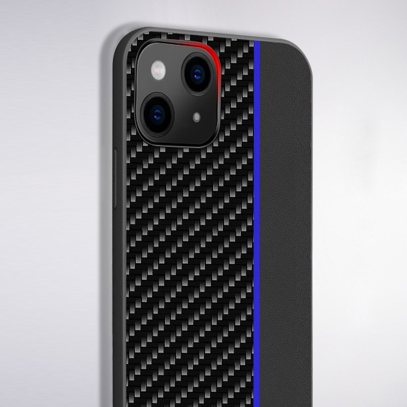 Coque Carbon pour Xiaomi Redmi 9A - Bleu