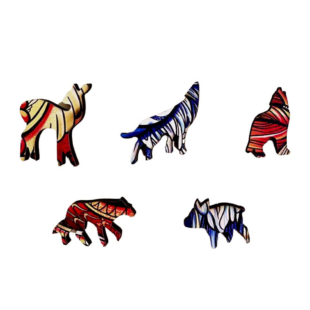 Puzzle en bois - Lemur/M