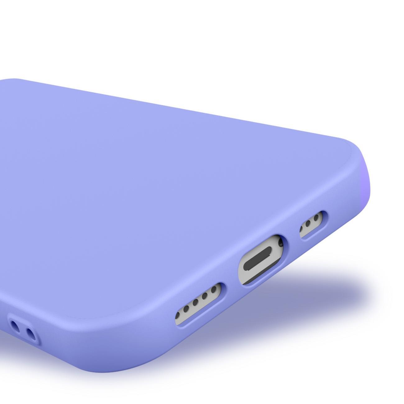 Coque en silicone pour Apple iPhone 13 Pro Max - Violet