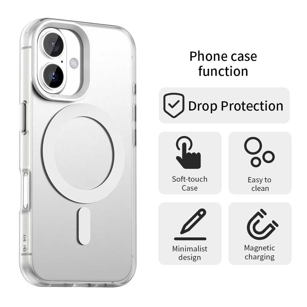 Techsuit - CandyCase MagSafe coque pour Apple iPhone 17 - Blanc