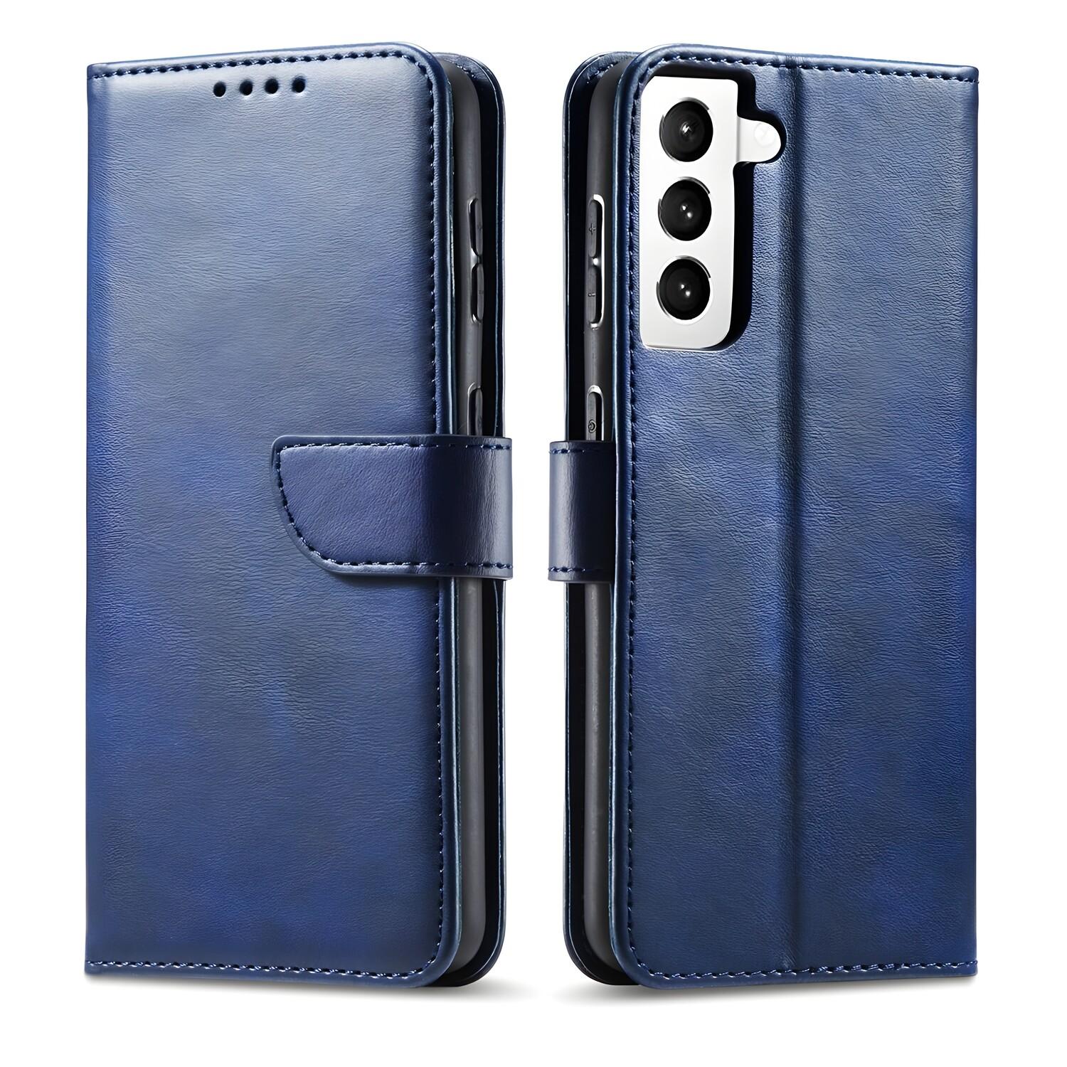 Coque Magnétique Élégante pour Samsung Galaxy S21 FE - Bleu foncé