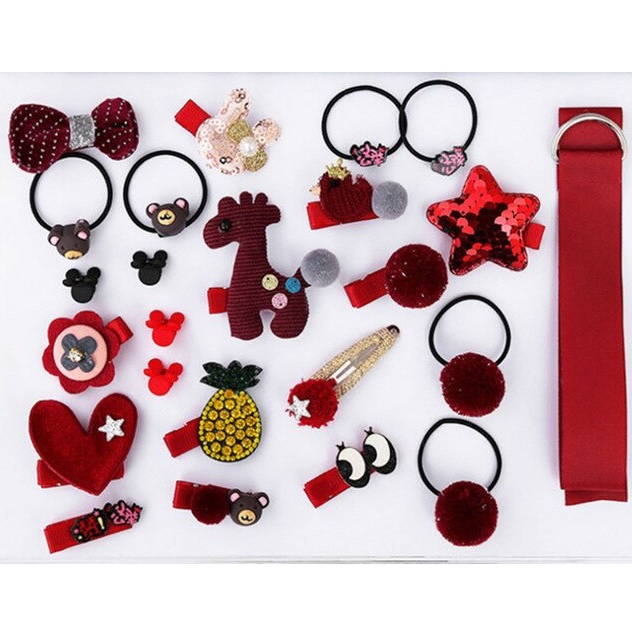 Accessoires capillaires dans la valisette Fée - TypeK