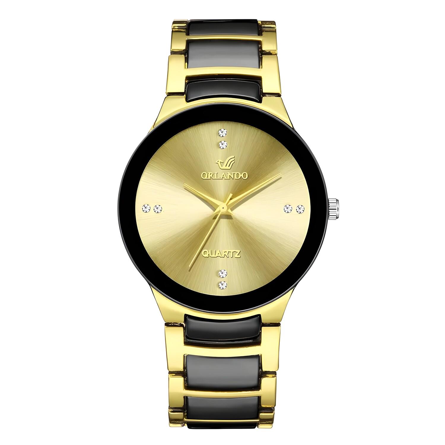 Montre Francisko - Noir / Or