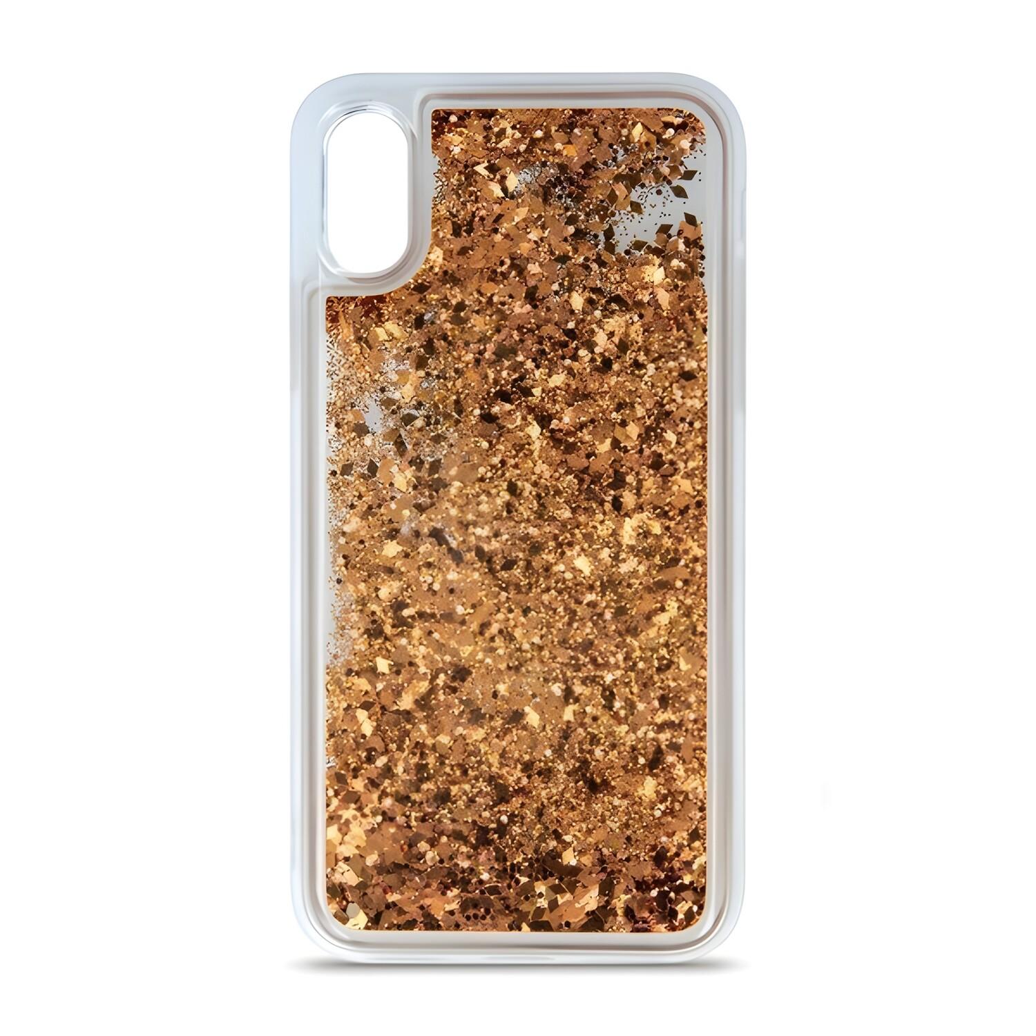 Coque à paillettes liquides pour Xiaomi Mi Note 10/Mi CC9 Pro - Doré
