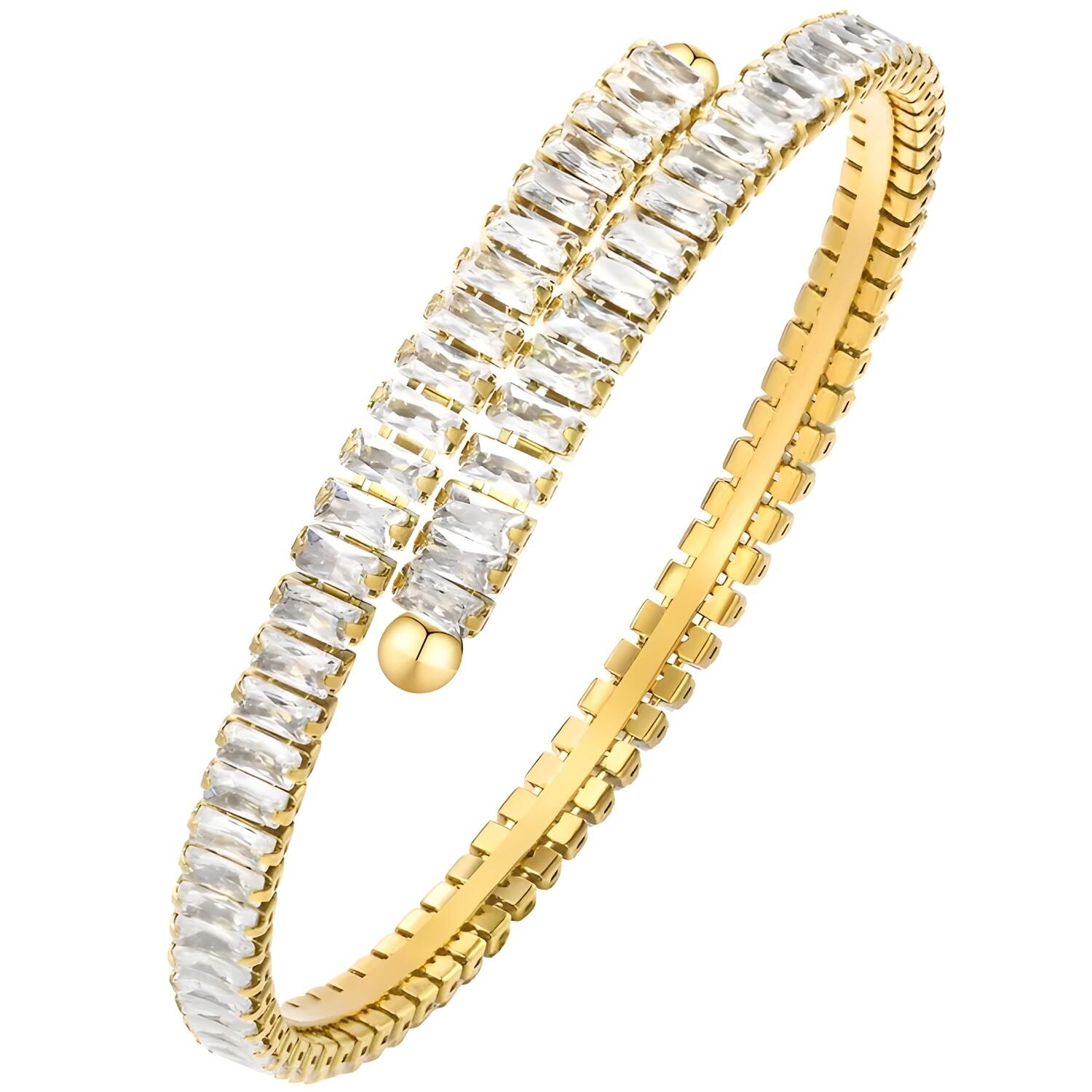 Bracelet Ruby - Or / Cristallin