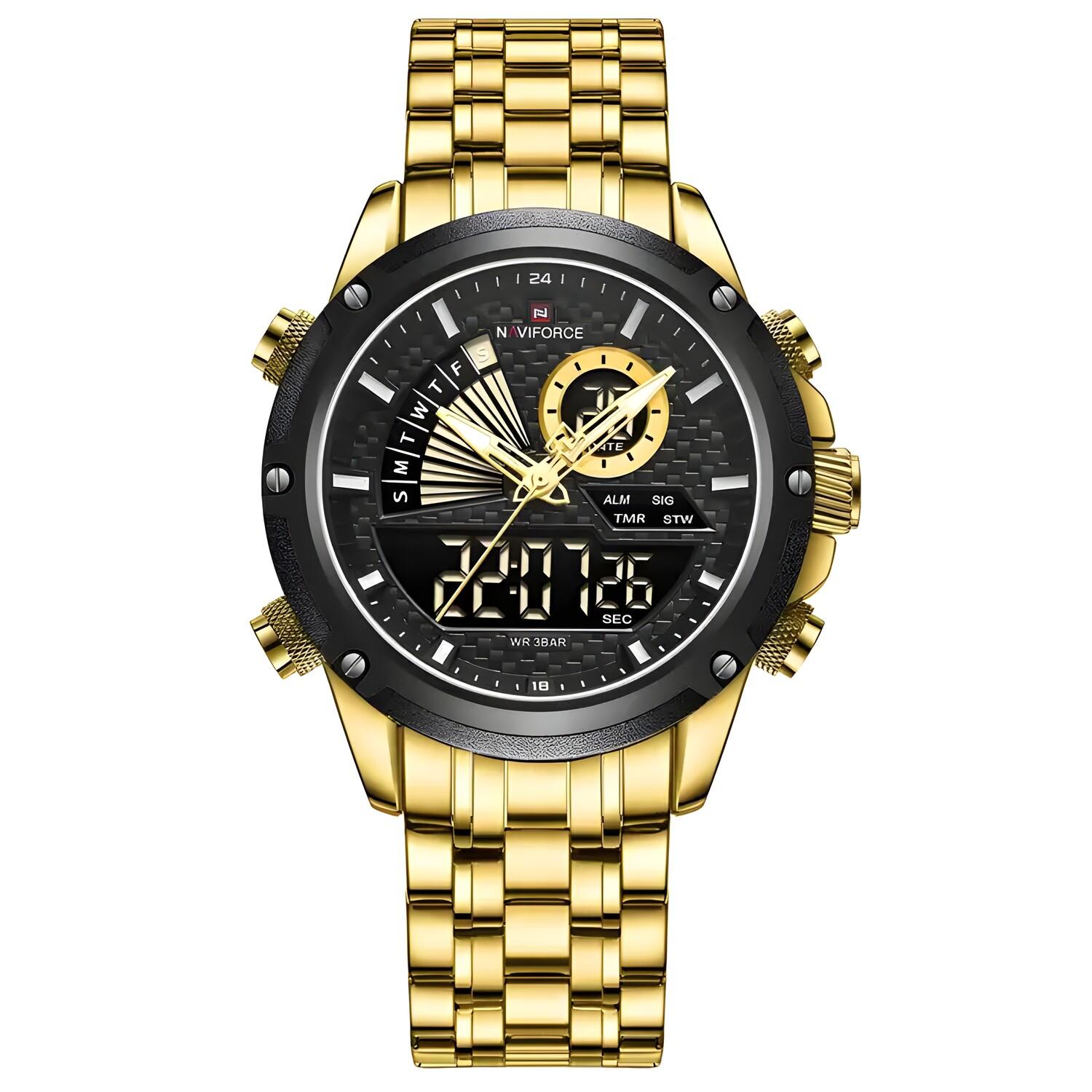 Montre NAVIFORCE Ricardo - Or / Noir