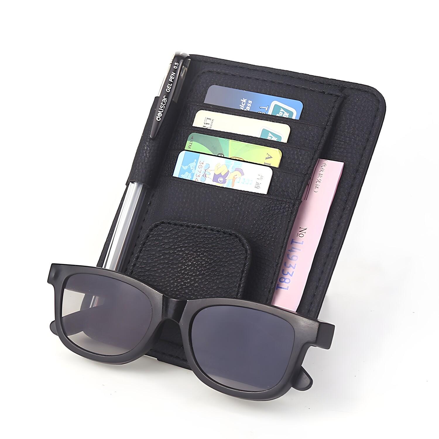 Techsuit Universel Support pour lunettes / cartes / stylo de voiture - noir