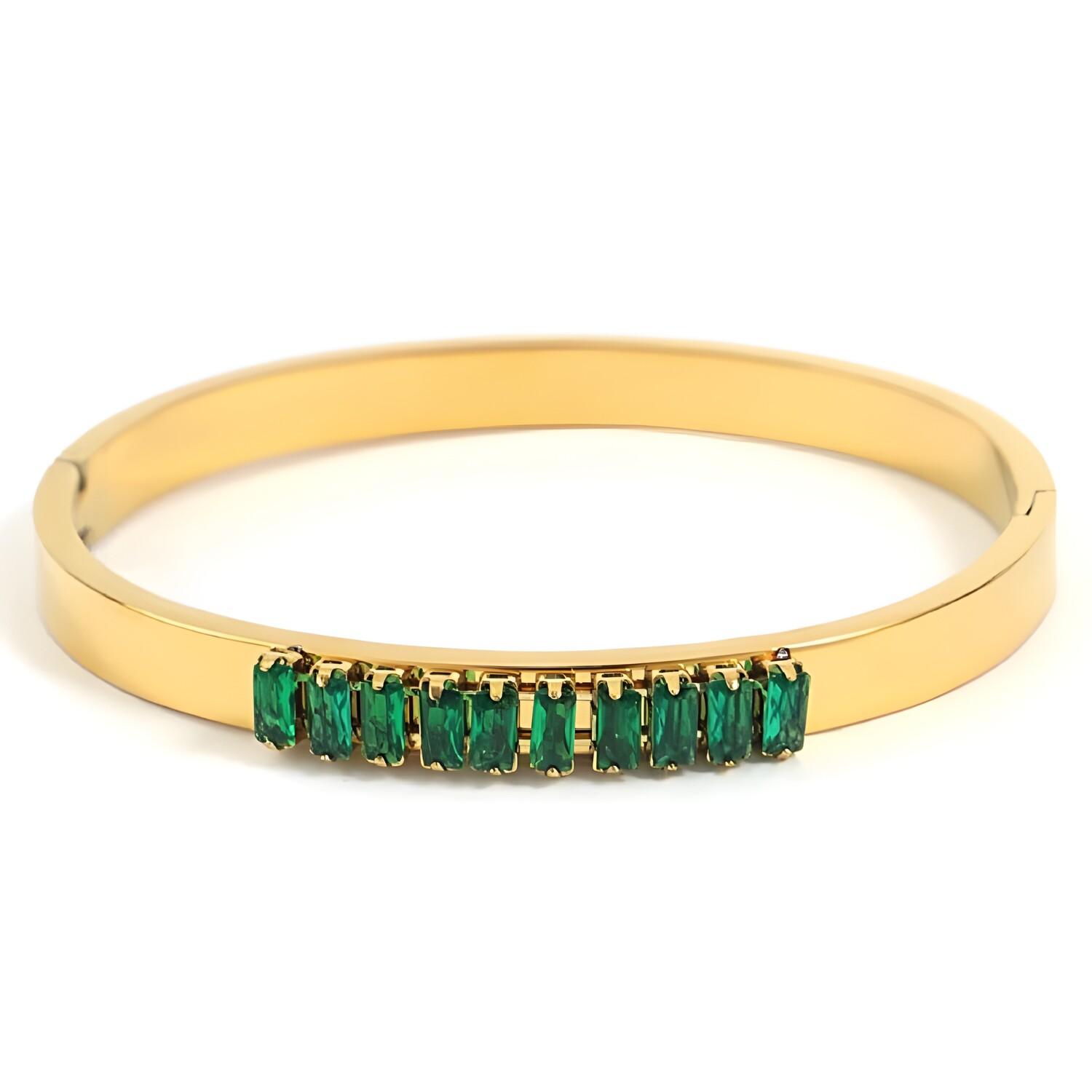 Bracelet Wynter - Or / Vert