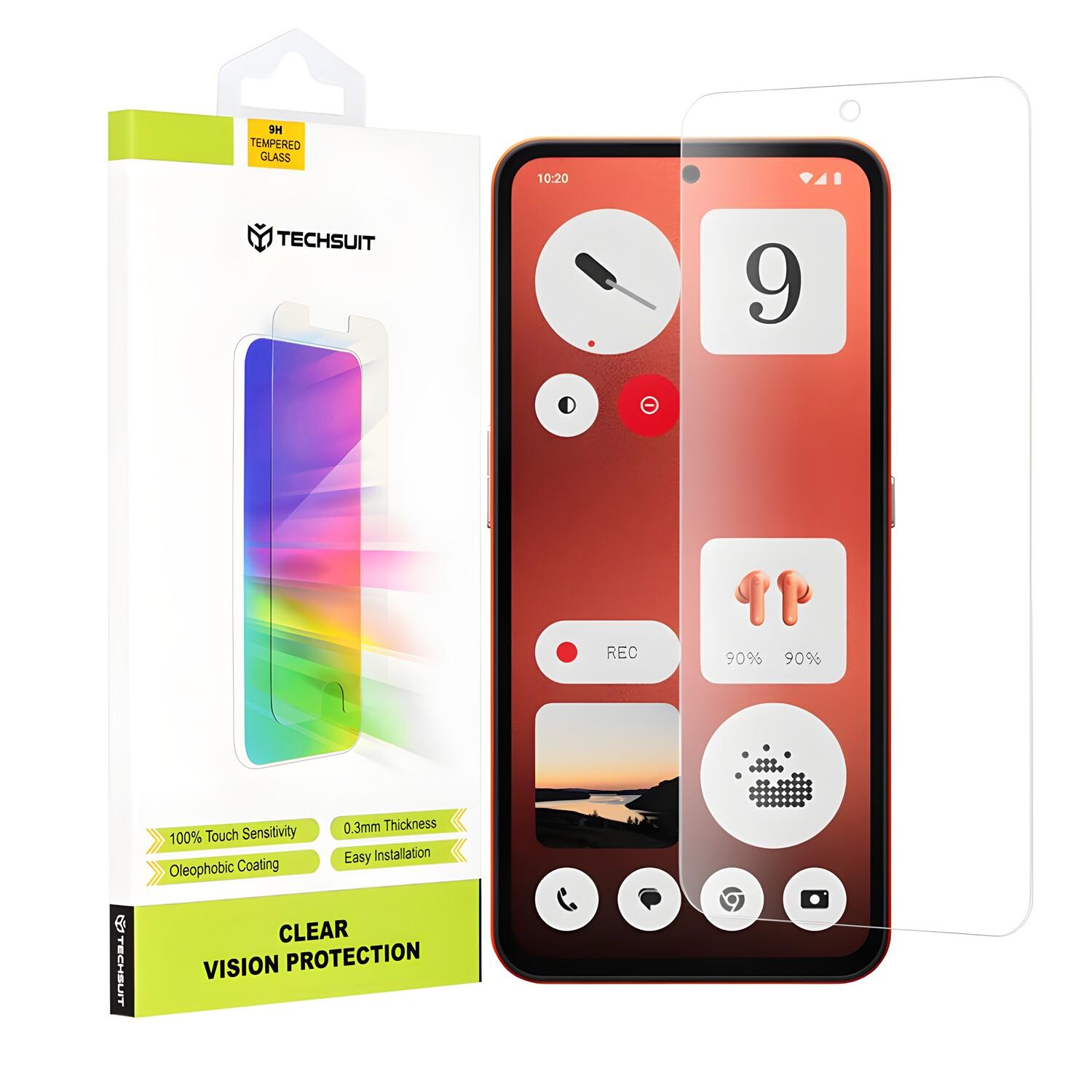 Verre de protection 9H Techsuit pour Nothing CMF Phone 1 - Transparent