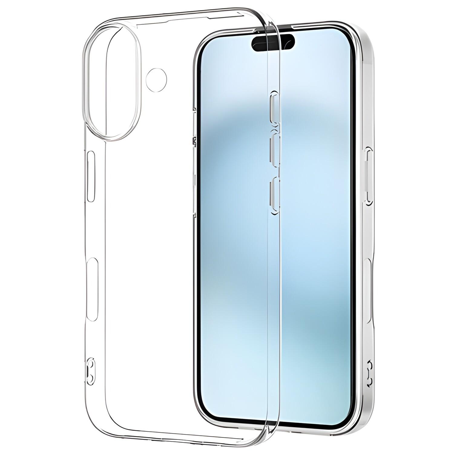 Coque de protection transparente pour Apple iPhone 16 - Transparent