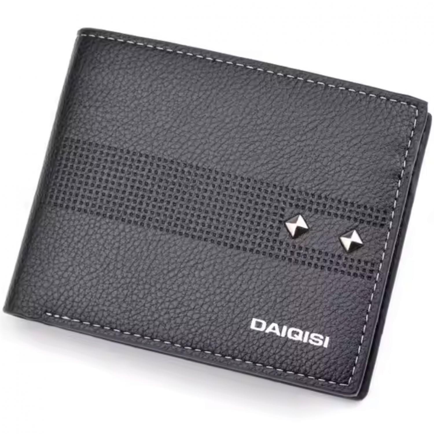 Portefeuille pour homme Daiqisi Mini Quentin - Noir