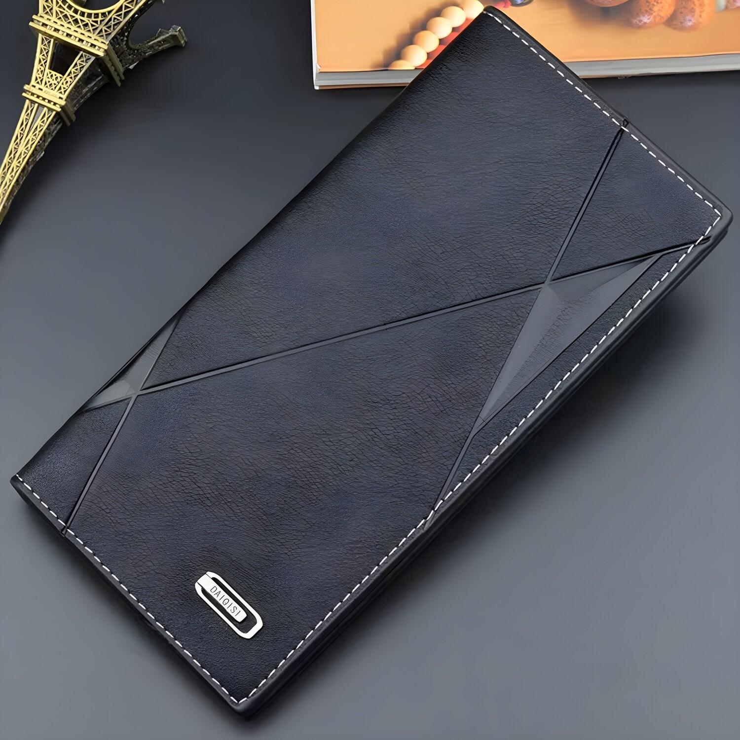 Portefeuille pour homme Daiqisi Maxi Elegant - Noir