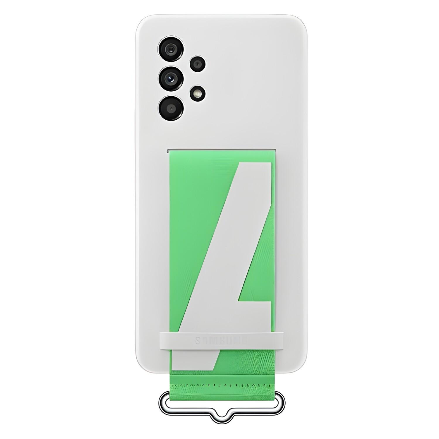 Coque en silicone originale pour Samsung Galaxy A53 5G - Blanc