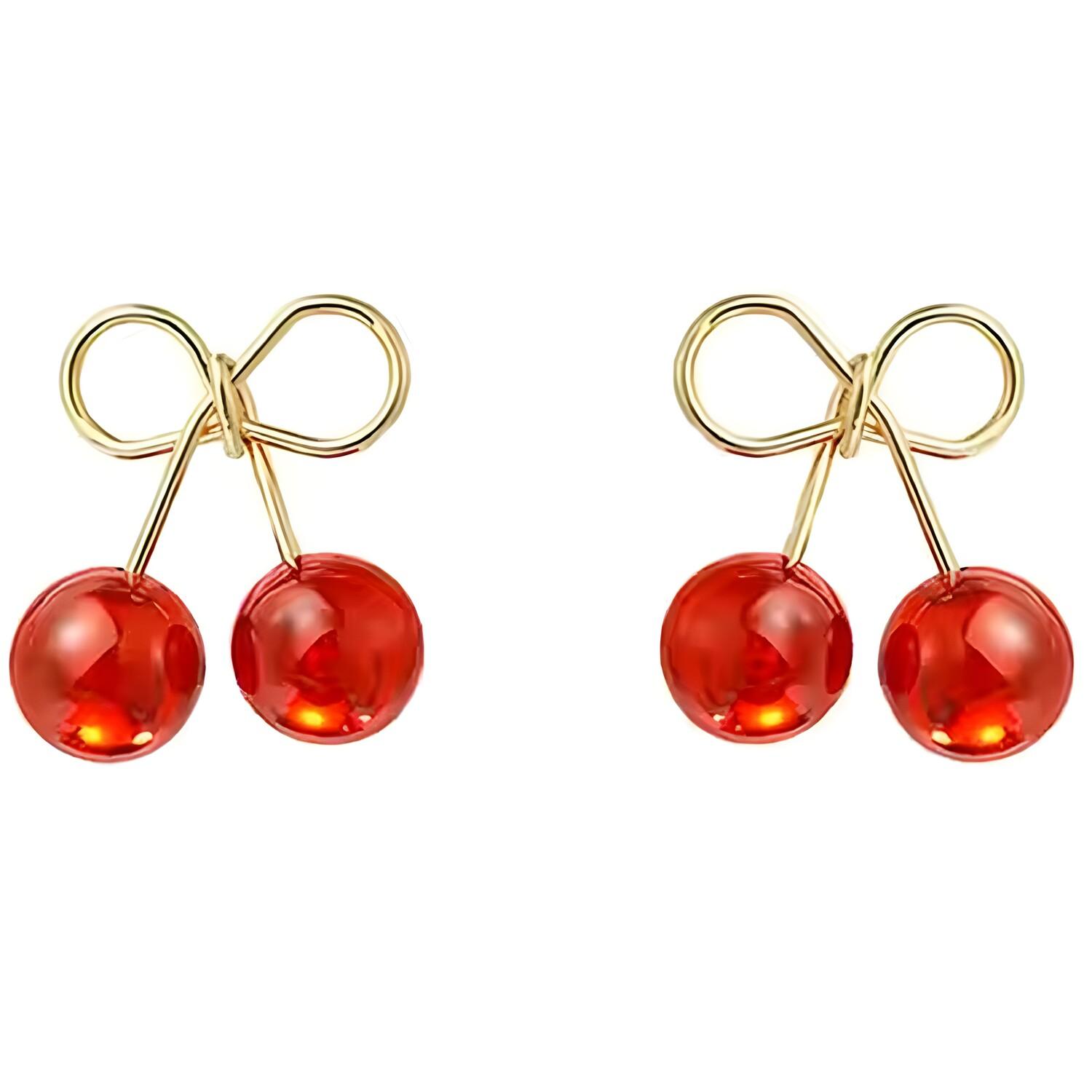 Boucles d'oreilles Cute cherry - Rouge