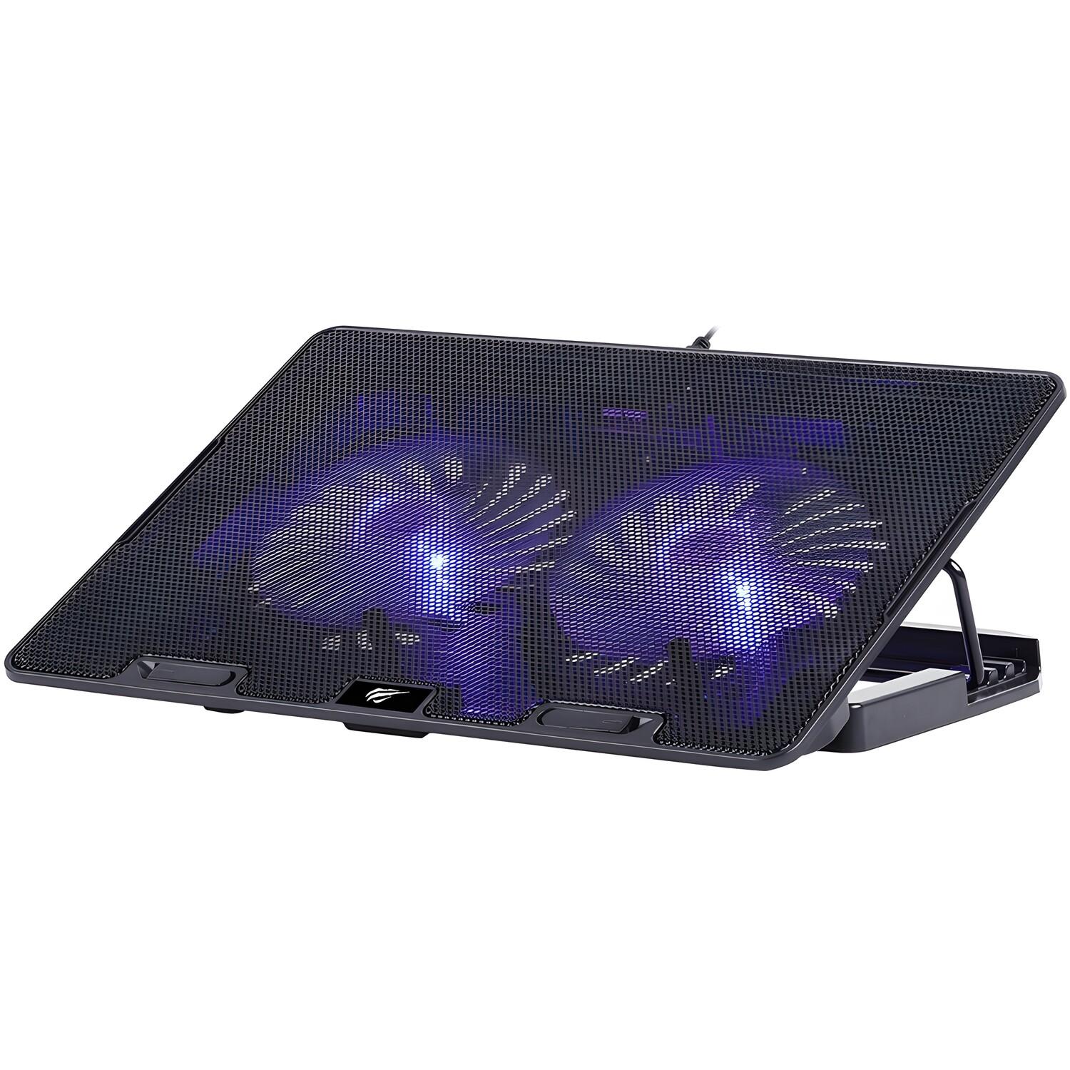 Havit F2083 Tapis de refroidissement pour ordinateurs portables de 9 à 17 pouces – Noir