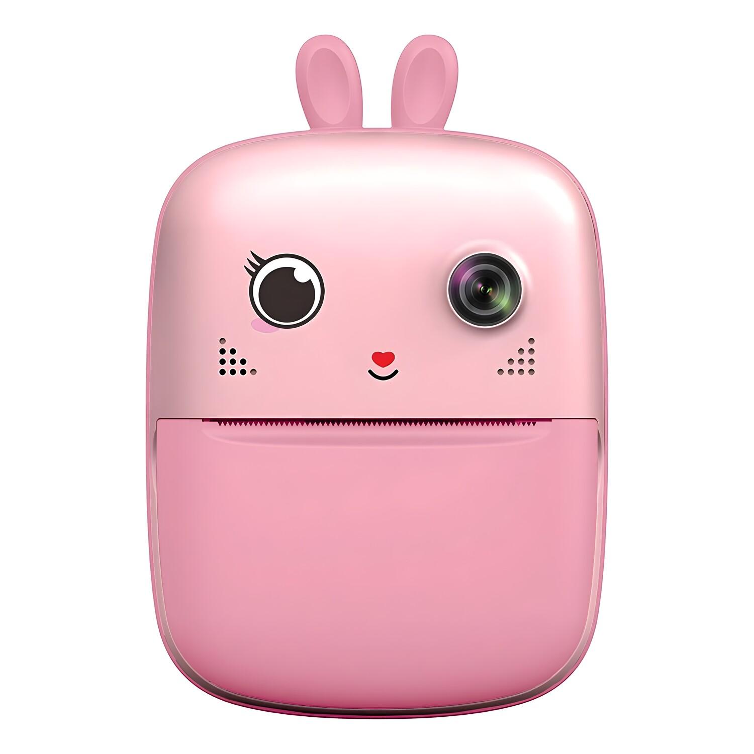 Imprimante Mini Thermique pour Enfants avec Caméra et Enregistreur Vidéo – Rose