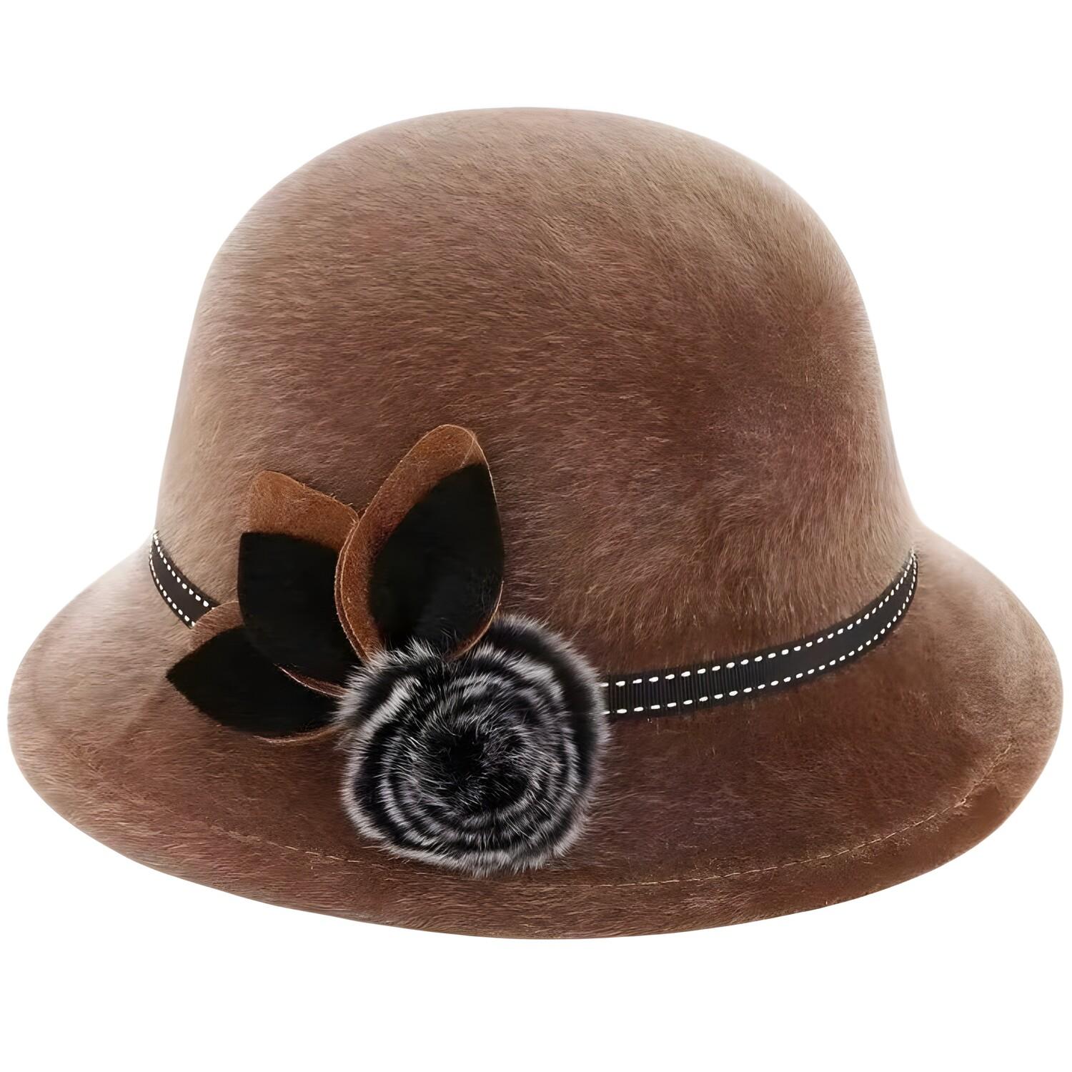 Chapeau pour femme Elizabeth - Marron