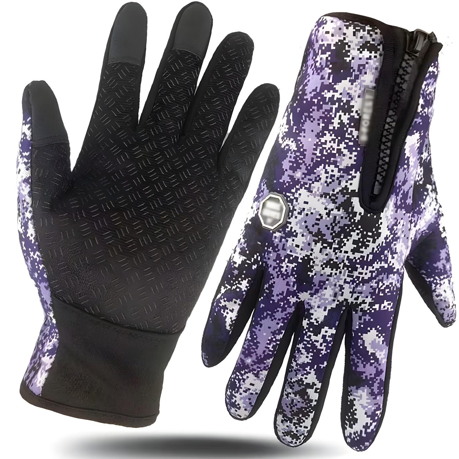Gants de sport universels - Violet / Blanc