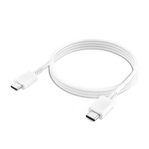 Câble USB Denmen USB - C - USB - C - 1m - Blanc