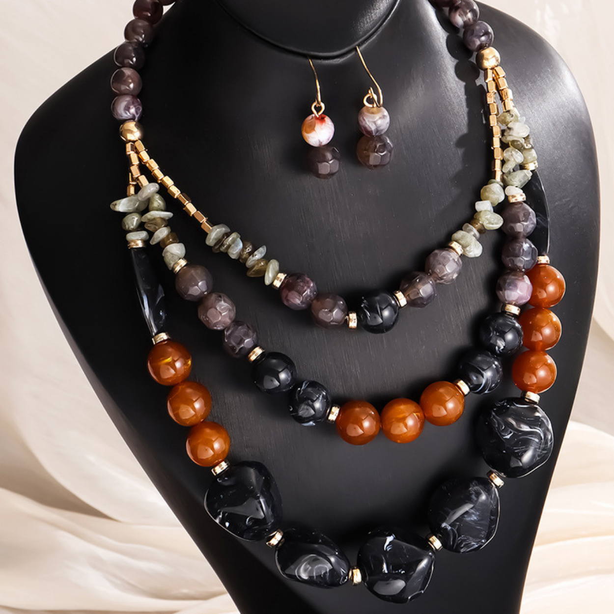 Set HU-38822 - Noir / Marron