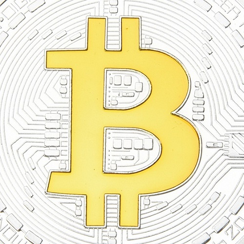 Pièce Bitcoin - Argentée