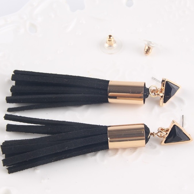 Boucles d'oreilles VT-2487 - Noir