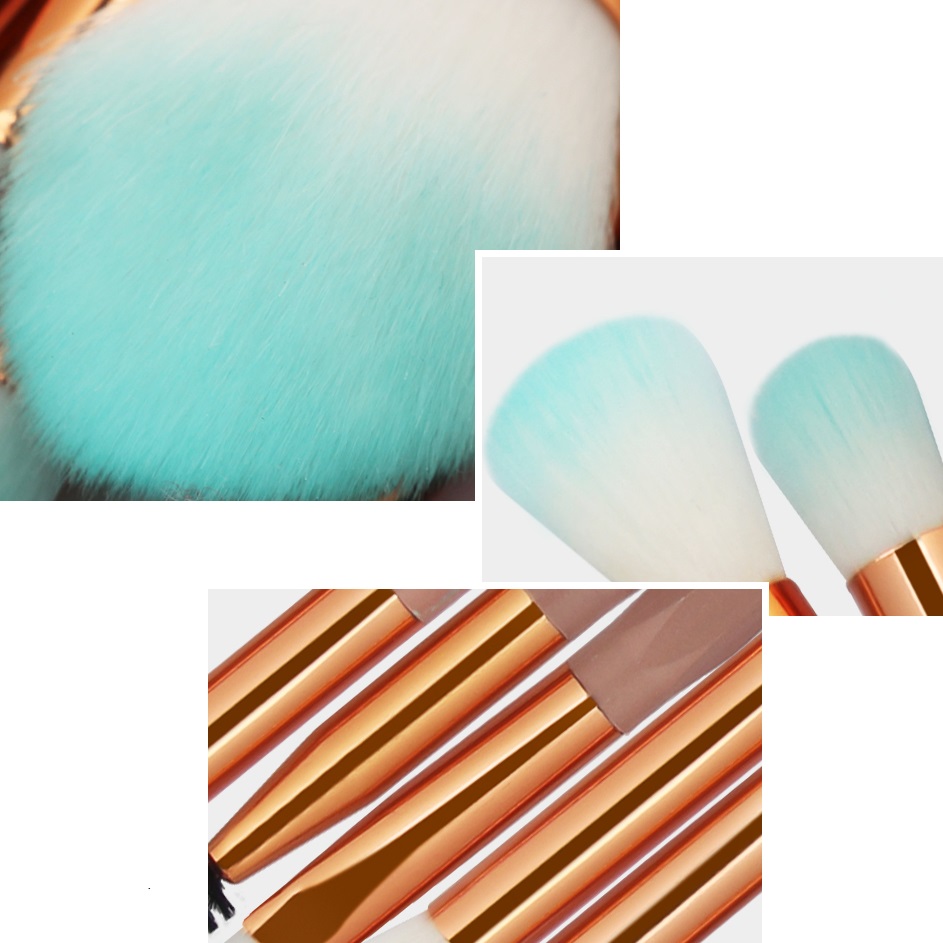 Pinceaux de maquillage - Marron