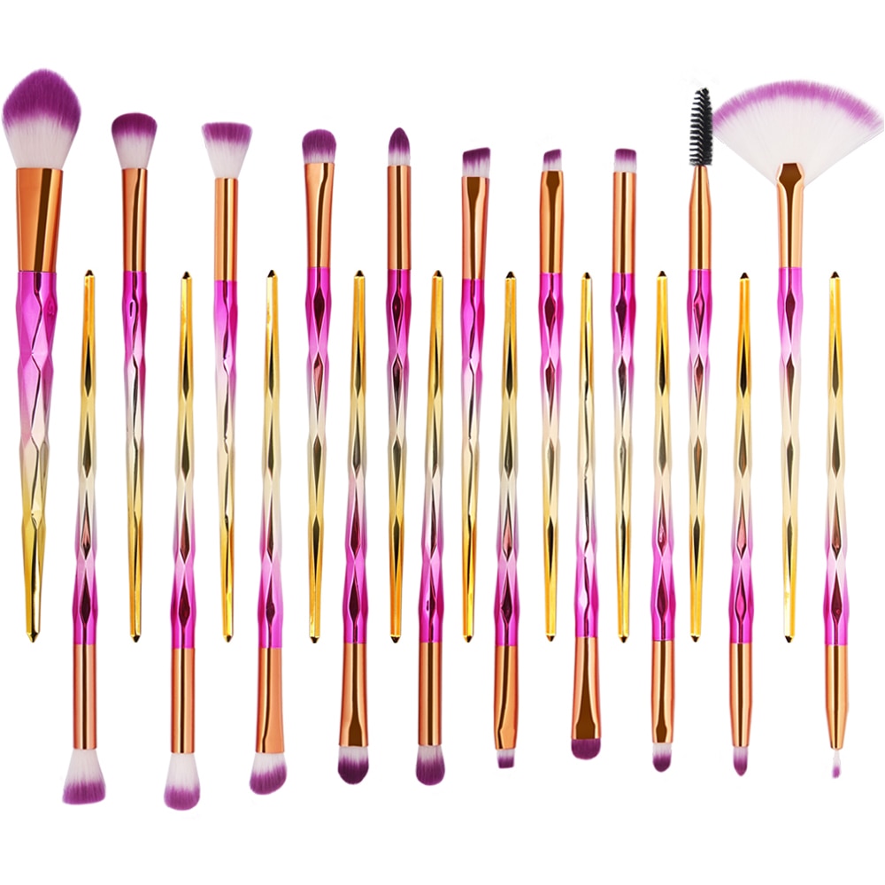 Pinceaux de maquillage - Marron