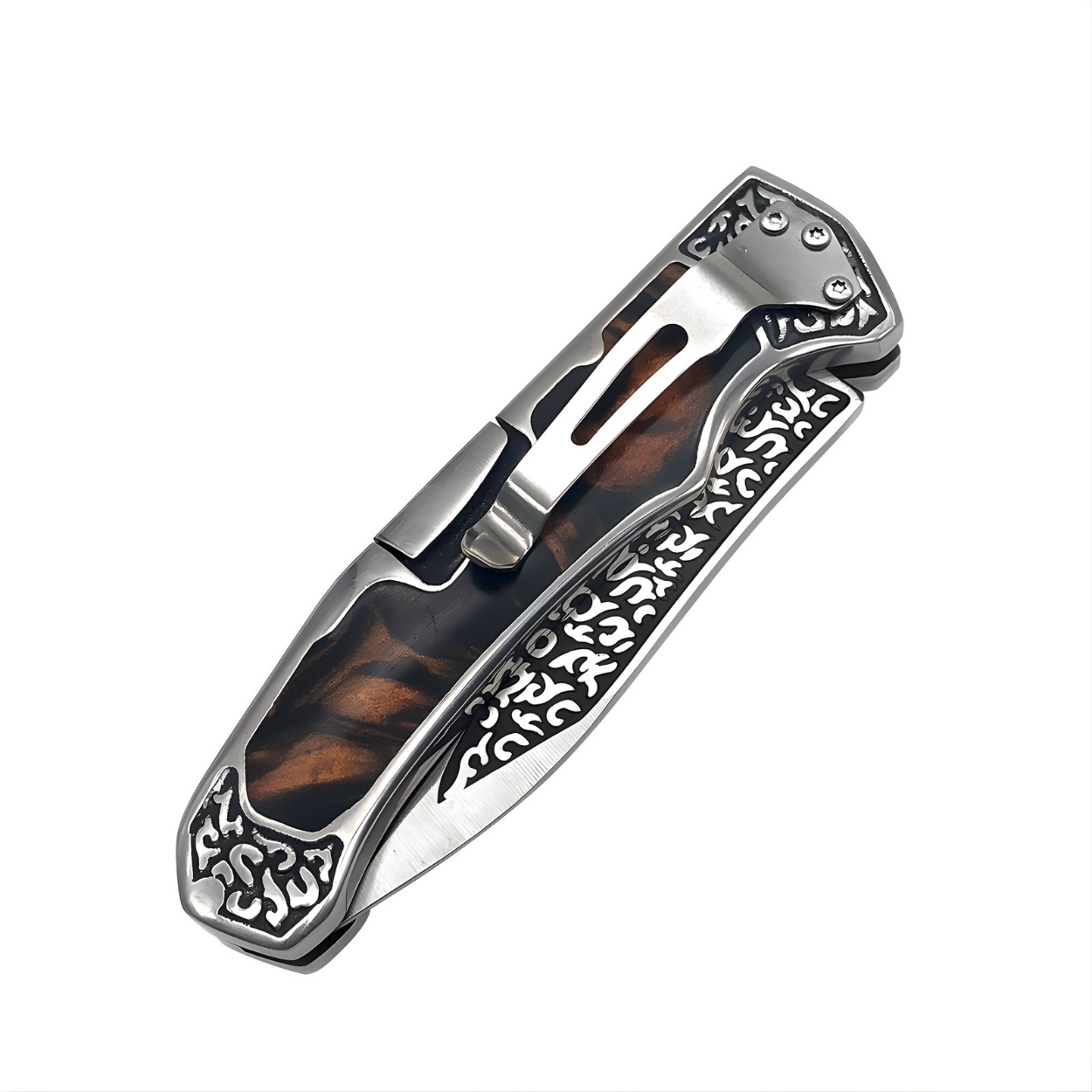Couteau pliant outdoor A3154 - Marron / Noir