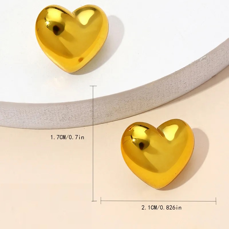Boucles d'oreilles AD-33361 - Herz / Rouge
