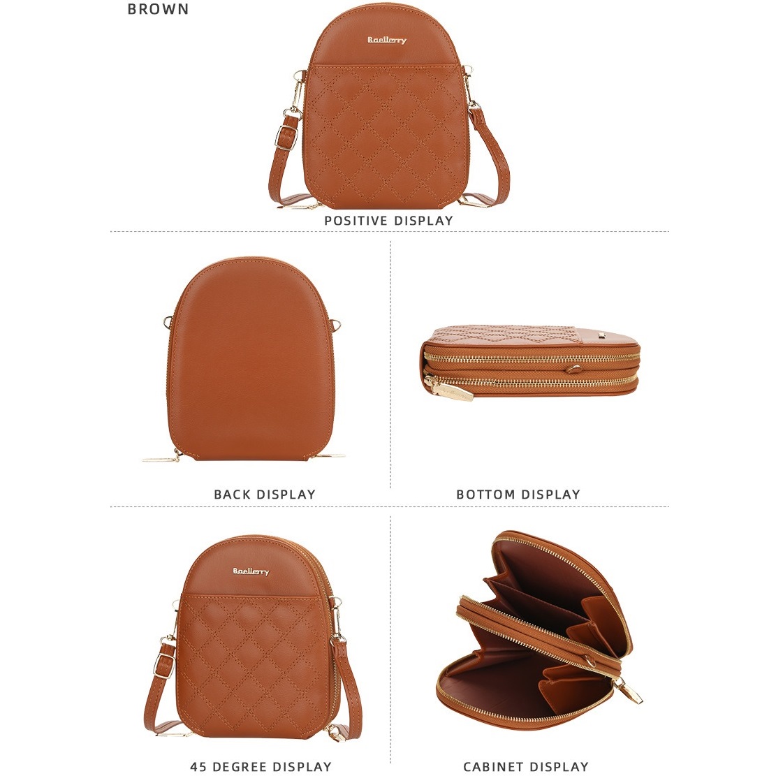 Sac à main Baellerry BL-35675 - Marron