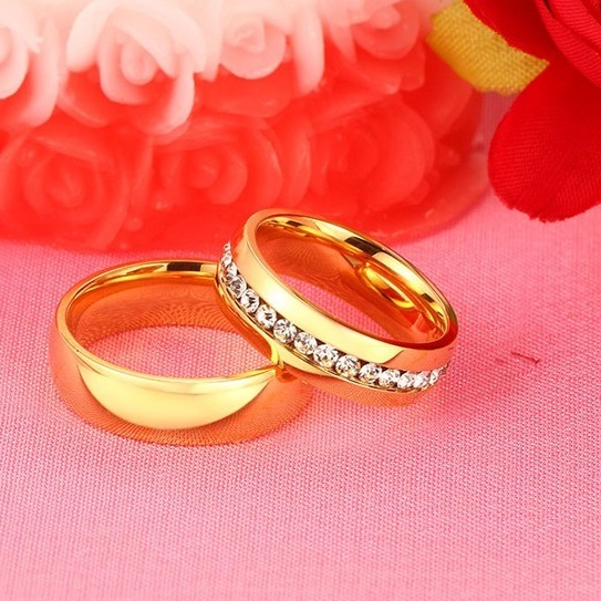 Bague pour homme BO-4928 - Dorée / 59mm