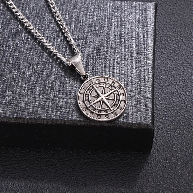 Collier Compass - Noir