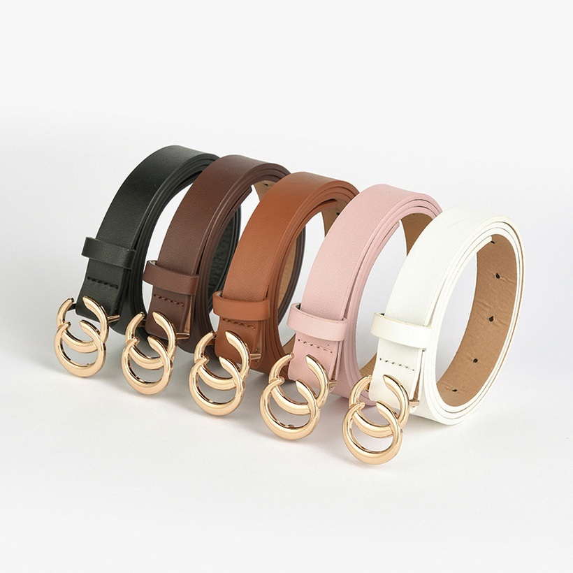 Ceinture Double C - Marron