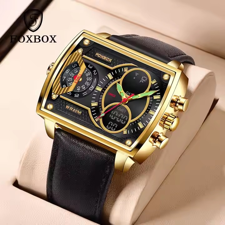 Montre FOXBOX RE-36479 - Noir / Argent / Type1