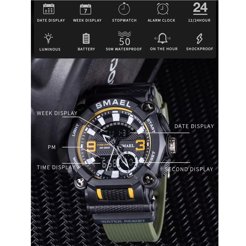Montre SMAEL FO-14154 - Rouge