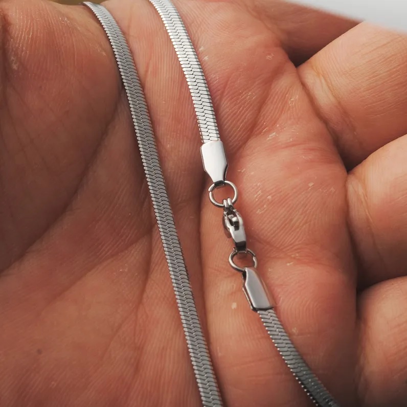 Chaîne GL-34677 - Argent / 50cm / 4mm