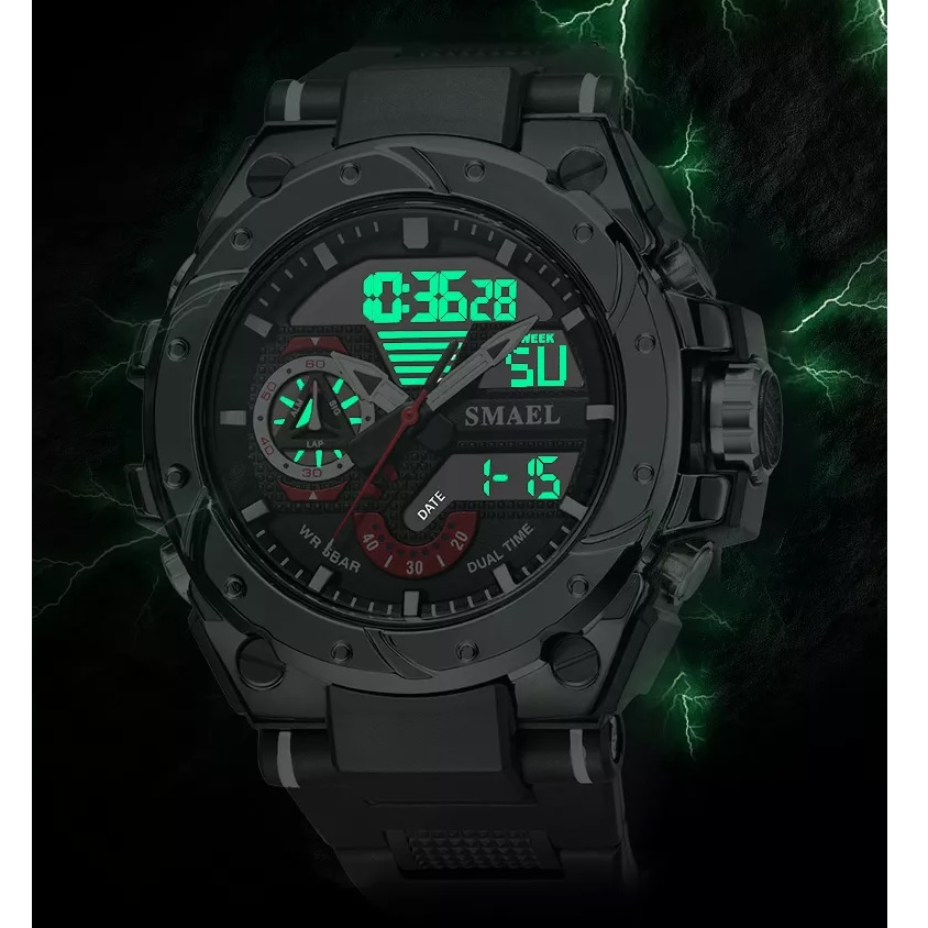 Montre SMAEL GR-14159 - Noir / Argenté
