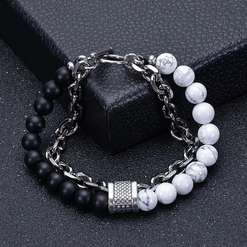 Bracelet MA-34429 - Noir / Marron