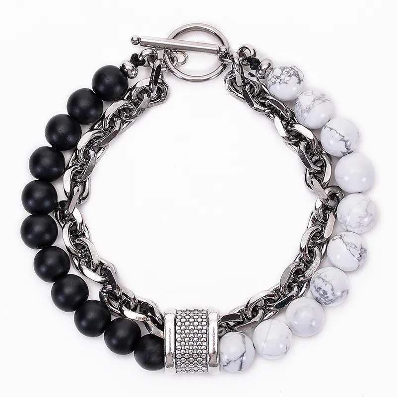 Bracelet MA-34429 - Noir / Marron