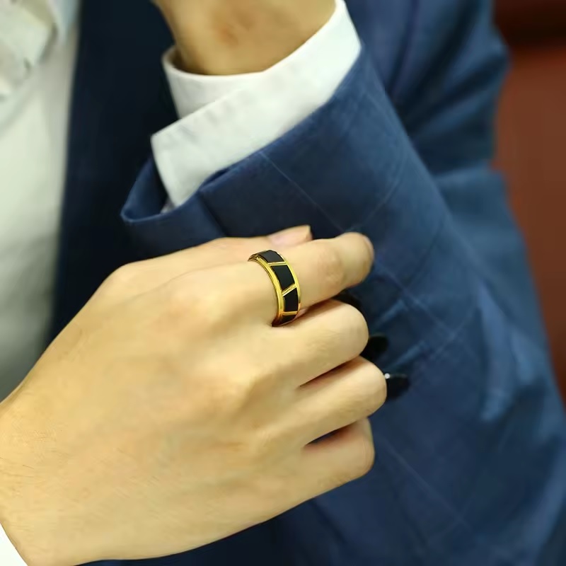 Bague ME-31995 - Or / Noir / 65mm