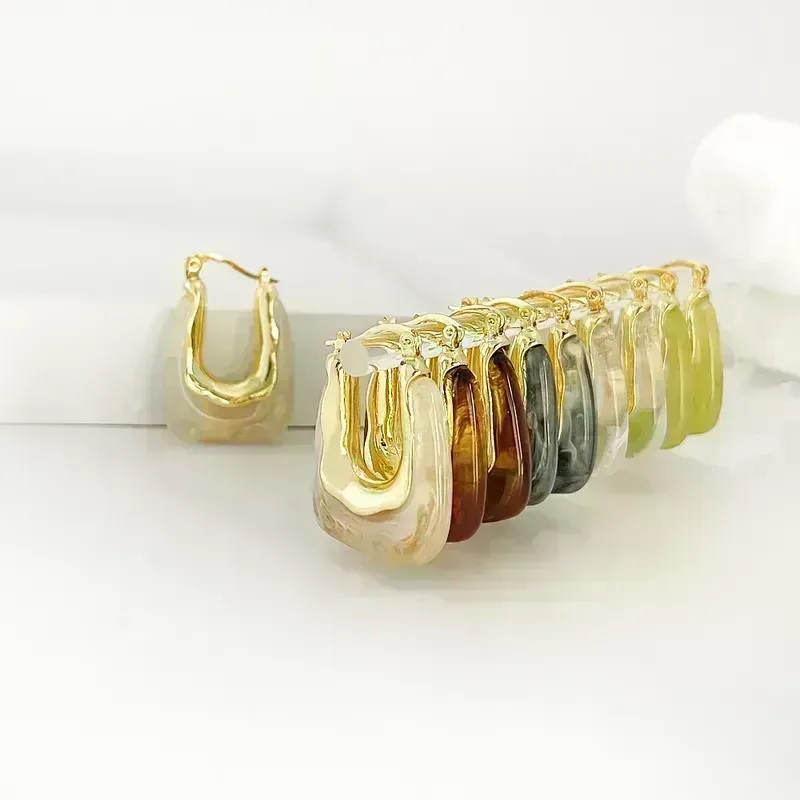 Boucles d'oreilles DE-29893 - Marron