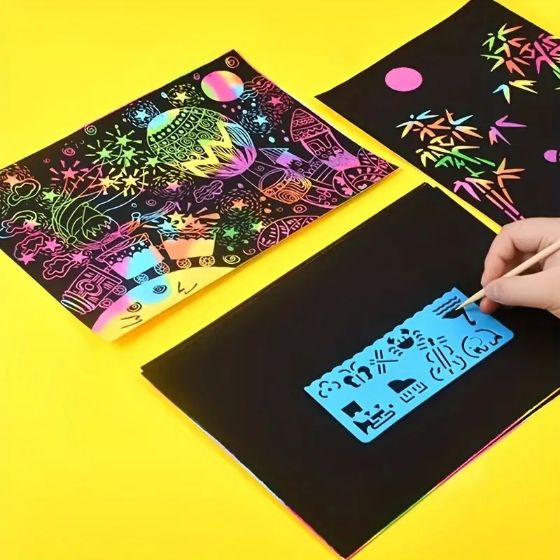 Carnet à gratter - Arc-en-ciel